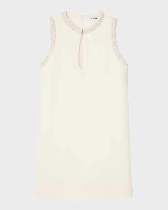Morane Embellished-Trim Mini Dress